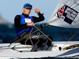 Nick Thompson of Great Britain sails on the Copacobana course during the Mens Laser Class as part of the Aquece Rio International Sailing Regatta - Rio 2016 Sailing Test Even on August 6, 2014