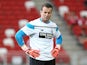 Shay Given of Stoke City warms up before the Barclays Asia Trophy match between Stoke City and Singapore Select XI at the National Stadium on July 18, 2015
