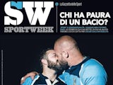 Sportweek's controversial gay rugby kiss cover (regular 4x3)