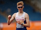 Tom Bosworth of Tonbridge AC wins the men's 5000m walk on day three of the Sainsbury's British Championships at Birmingham Alexander Stadium on July 5, 2015