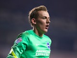 Christian Walton of Brighton during the Capital One Cup Fourth Round match Tottenham Hotspur and Brighton & Hove Albion at White Hart Lane on October 29, 2014