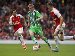 Arsenal holding Wolfsburg in Emirates Cup
