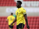 Micah Richards of Aston Villa looks on during the pre season friendly match between Swindon Town and Aston Villa at the County Ground on July 21, 2015