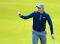 Amateur Paul Dunne of Ireland acknowledges the crowd on the 18th green during the third round of the 144th Open Championship at The Old Course on July 19, 2015
