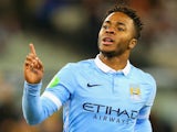 Raheem Sterling of Manchester City celebrates scoring in the International Champions Cup on July 21, 2015
