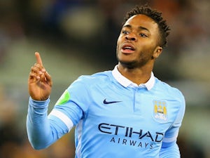 Raheem Sterling of Manchester City celebrates scoring in the International Champions Cup on July 21, 2015