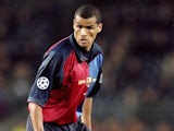Rivaldo of Barcelona in action during the UEFA Champions League match against Hertha Berlin at the Nou Camp in Barcelona, Spain. Barcelona won the match 3-1 on March 15, 2000