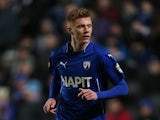 Sam Clucas of Chesterfield in action during the FA Cup Second Round match between MK Dons and Chesterfield at Stadium mk on January 2, 2015