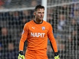 Tommy Lee of Chesterfield in action during the FA Cup Second Round match between MK Dons and Chesterfield at Stadium mk on January 2, 2015
