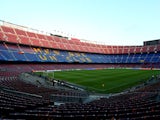 A general view of the stadium prior to kickoff during the UEFA Champions League Round of 16 match between FC Barcelona and Manchester City at Camp Nou on March 12, 2014
