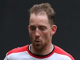 Danny Green of MK Dons in action during a friendly match between MK Dons and Northampton Town at Stadium mk on March 23, 2015