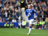 Manchester United's former Everton forward Wayne Rooney comes on during the Duncan Ferguson Testimonal pre-season friendly football match between Everton and Villarreal at Goodison Park in Liverpool, north west England on August 2, 2015