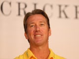 Former international cricketer Glenn McGrath is pictured during a photocall at the Honourable Artillery Company on June 29, 2015