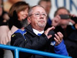 Gillingham chairman Paul Scally looks on ahead of the FA Cup Third Round match between Gillingham and Stoke City at Priestfield Stadium on January 7, 2012