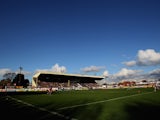 A general view of Southport football clubs ground Haig Avenue during the FA Cup sponsored by E.ON first Round match between Southport and Sheffield Wednesday at Haig Avenue on November 7, 2010