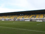A general view of the new main stand at Plainmoor prior to the npower League Two match between Torquay United and Northampton Town at Plainmoor on December 15, 2012