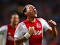 Nemanja Gudelj of Ajax celebrates scoring his teams second goal of the game during the third qualifying round 2nd leg UEFA Champions League match between Ajax Amsterdam and SK Rapid Vienna held at Amsterdam ArenA on August 4, 2015
