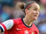 Casey Stoney of Arsenal Ladies during the FA Women's Cup Final match between Everton Ladies and Arsenal Ladies at Stadium mk on June 1, 2014
