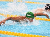 Chad le Clos of South Africa competes in the Men's 100m Butterfly heats on day fourteen of the 16th FINA World Championships at the Kazan Arena on August 7, 2015
