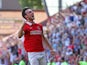 Morgan Fox of Charlton Athletic celebrates scoring a goal during the Sky Bet Championship match between Charlton Athletic v Queens Park Rangers at The Valley on August 8, 2015