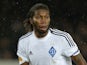 Dieumerci Mbokani of FC Dynamo Kyiv during the UEFA Europa League Round of 16 match between Everton FC and FC Dynamo Kyiv on March 12, 2015