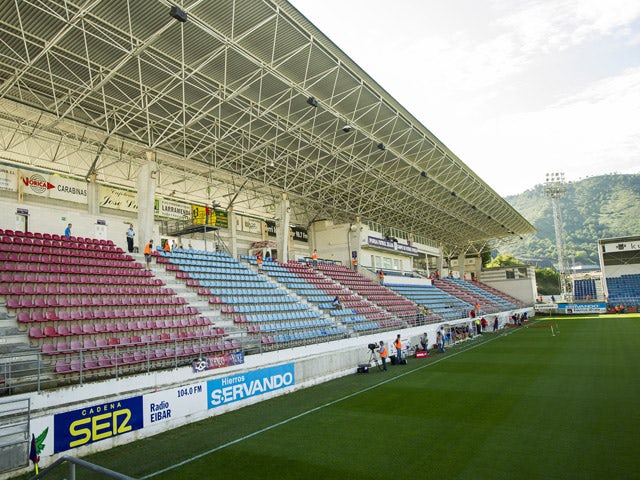 General view of Eibar Estadio Ipurua before the La Liga match between SD Eibar and Real Sociedad at Ipurua Municipal Stadium on August 24, 2014 