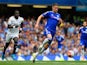 Gary Cahill of Chelsea breaks with the ball during the Barclays Premier League match between Chelsea and Swansea City at Stamford Bridge on August 8, 2015 