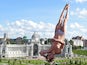 Gary Hunt of Great Britain competes in the Men's High Diving 27m preliminary round on day ten of the 16th FINA World Championships at the Kazanka River on August 3, 2015