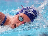 Jazz Carlin of Great Britain competes in the Women's 800m Freestyle heats on day fourteen of the 16th FINA World Championships at the Kazan Arena on August 7, 2015