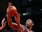 Kevin Seraphin #13 of the Washington Wizards during Game One of the Eastern Conference Semifinals of the 2015 NBA Playoffs at Philips Arena on May 3, 2015