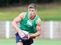 Owen Farrell in action during an England training session on August 4, 2015