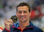 Gold medalist Ryan Lochte of the United States poses during the medal ceremony for the Men's 200m Individual Medley Final on day thirteen of the 16th FINA World Championships at the Kazan Arena on August 6, 2015