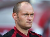 Norwich boss Alex Neil watches on intently as his team take on Sunderland on August 15, 2015