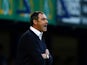 Derby County manager Paul Clement during the Capital One Cup First Round match between Portsmouth v Derby County at Fratton Park on August 12, 2015