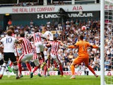 Eric Dier scores Tottenham Hotspur's first against Stoke on August 15, 2015