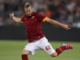 Federico Balzaretti of AS Roma in action during the Serie A match between AS Roma and US Citta di Palermo at Stadio Olimpico on May 31, 2015 in Rome, Italy.