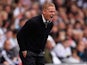 Swansea boss Garry Monk shouts to his team as they take on Newcastle on August 15, 2015