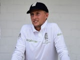 Joe Root looks on from the balcony on August 8, 2015