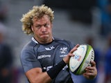 Mouritz Botha of the Cell C Sharks during the Super Rugby match between Cell C Sharks and Melbourne Rebels at Growthpoint Kings Park on May 29, 2015