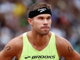 Nicholas Symmonds prepares to compete in the Men's 800 Meter Run final during day four of the 2015 USA Outdoor Track & Field Championships at Hayward Field on June 28, 2015