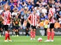 Oriol Romeu and Southampton teammates are down in the dumps after losing to Everton in the early kickoff on August 15, 2015