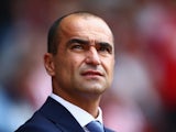 Everton boss Roberto Martinez watches on as his side take on Southampton on August 15, 2015