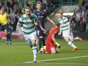 Griffiths brace hands Celtic narrow advantage