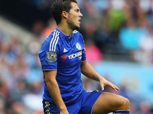 Chelsea's Eden Hazard looks downbeat during his side's loss to Man City on August 16, 2015