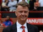 Manchester United's Dutch manager Louis van Gaal smiles ahead of the English Premier League football match between Manchester United and Newcastle United at Old Trafford in Manchester, north west England, on August 22, 2015