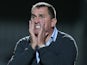Barnet manager Martin Allen gives instructions during the Sky Bet League Two match between Barnet and Northampton Town at The Hive on August 18, 2015