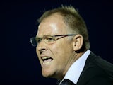 Blackpool manager Neil McDonald looks on during the Capital One Cup First Round match between Northampton Town and Blackpool at Sixfields Stadium on August 11, 2015