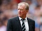 Steve McClaren manager of Newcastle United looks on during the Barclays Premier League match between Manchester United and Newcastle United at Old Trafford on August 22, 2015