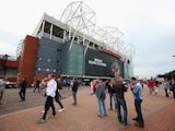 Fans arrive at Old Trafford ahead of Man Utd's Champions League qualifier against Club Brugge on August 18, 2015