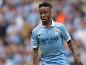 Raheem Sterling in action for Man City against Chelsea on August 16, 2015